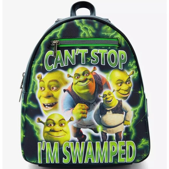 Loungefly - Shrek Can't Stop Glow-In-The-Dark Mini Backpack - NEW - Picture 1 of 5